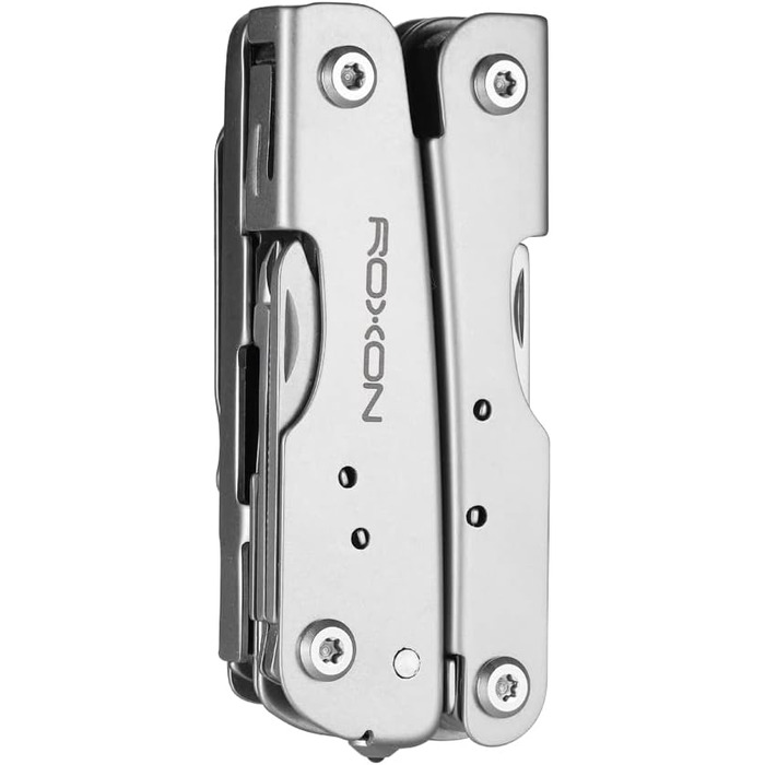 Мультитул ROXON M2 Mini Storm 14 в 1 з розкладною ножицями та без набору біт