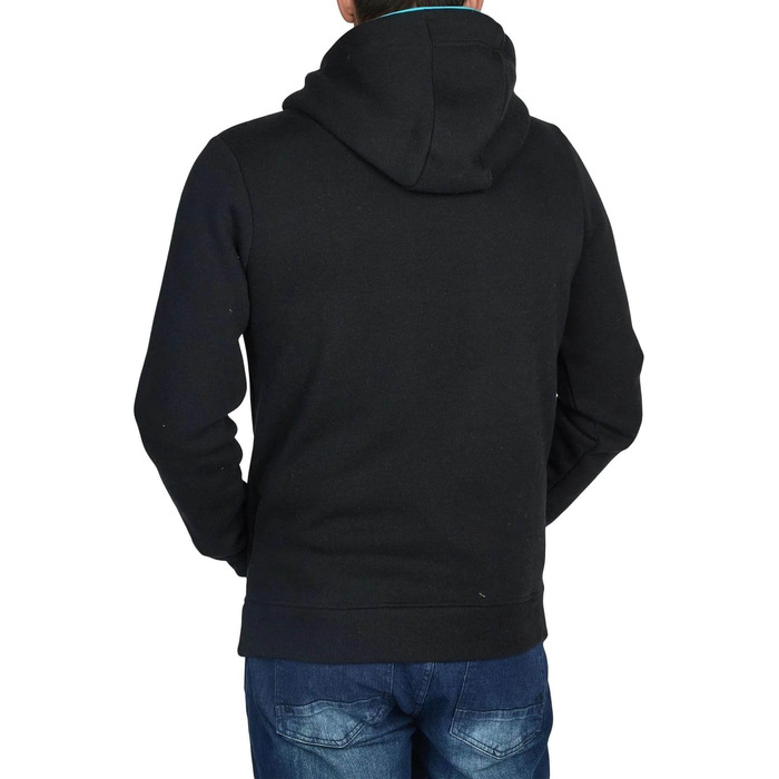 Чоловічий худі riverso RIVSandro Regular Fit з капюшоном, колір Black-tropical Turquoise