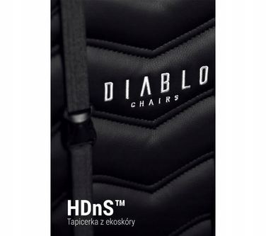 Ігрове крісло Diablo Chairs Diablo X-Ray L, екошкіра, чорне