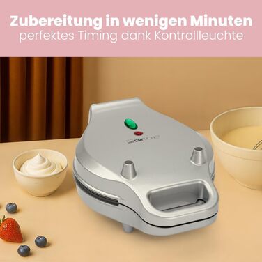 Clatronic Bubble Waffle Maker - 700W Rotating Waffle Iron with Non-Stick Surface | WA 3772