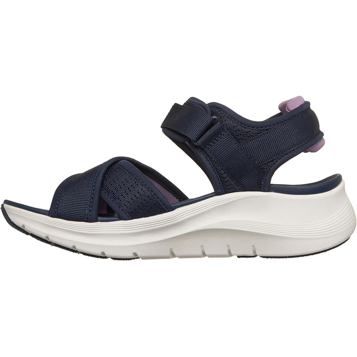 Skechers Arch Fit 2.0 Feelin' Bright - жіночі сандалі на плоскій підошві, темно-сині (36 EU)