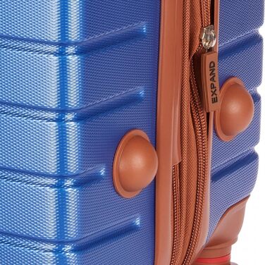 Набір валіз BruBaker Paris з трьох частин (M, L, XL) з жорстким корпусом, коліщата та замком-кодом. Валізи-тролі (M, L, XL) блакитного та коричневого кольорів.