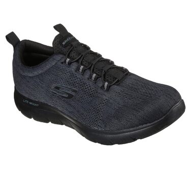 Чоловічі кросівки Skechers Summits Louvin, 43 EU, чорні, сітка та PU оздоблення