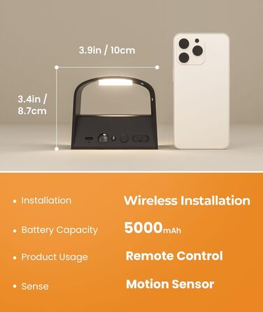 LED-стінна лампа FULEN з датчиком руху, пультом ДУ, 3 кольори, регулювання яскравості, 2 шт.