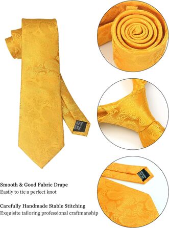 Набір краватка, нагрудна хустинка, краваткові затискачі, запонки з квітковим візерунком Paisley для чоловіків. Подарункова коробка