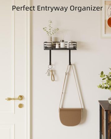 Настінна підставка для прасувальної дошки THYGIFTREE, сіра, з полицею для зберігання