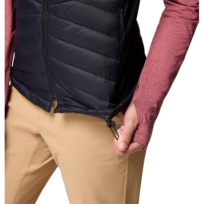 Жіночий жилет Columbia Powder Pass 3 Hybrid - тепла пуховка, чорний (XS)