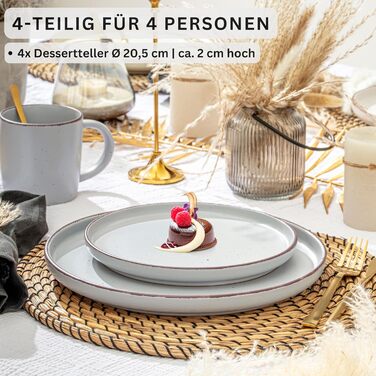 Набір керамічних мисок Sänger VALUE COLLECTION (4 шт.), 700 мл, фіолетовий, для мюслі та десертів, стійкі до подряпин, мікрохвильової печі та посудомийної машини