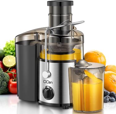Електричний соковитискач QCen: нержавіюча сталь, BPA-free, 500W, для фруктів та овочів