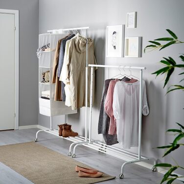 IKEA RIGGA – Вішак для одягу, білий, металевий