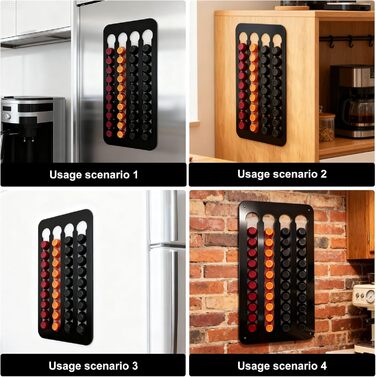 Тримач для капсул Nespresso Original, органайзер для 40 капсул, магнітний, без свердління