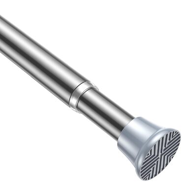 Штанга для штор без свердління AIZESI 60-120 см, телескопічна, срібна, 1 шт. - для вікна, шафи, ванної кімнати