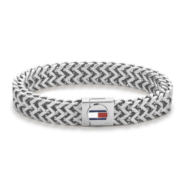 Браслет Tommy Hilfiger для чоловіків з металевого плетіння з нержавіючої сталі, срібного або золотистого кольору