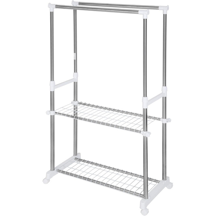 tectake Clothes Rack Coat Rack Height Adjustable - Various Models - (Sonja Model | No. 401889)