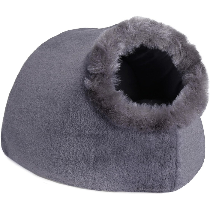 Кішка, маленький собака, зручне ліжко, лежанка-іглу для домашніх тварин, килимок, що можна прати, сірого кольору