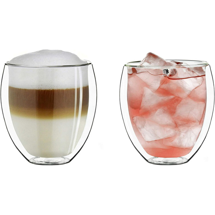 Created double-walled glasses 400ml 