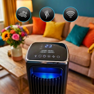 Колонний вентилятор Climative Aroma, чорний