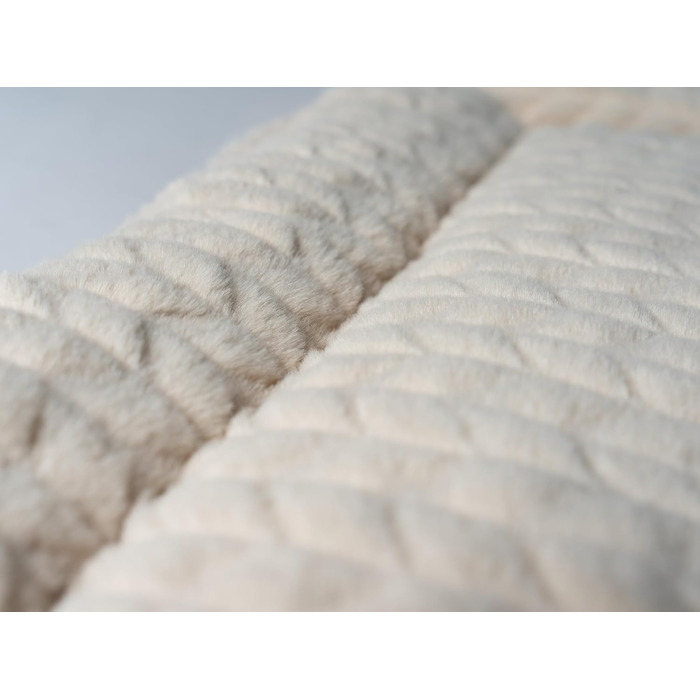 TrendPet Лежанка для собак та котів, двостороння, з підкладкою, 75x55 см, бежева