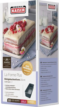 ORIGINAL KAISER King Cake Form La Forme Plus 25cm, enamel, black, 25 cm