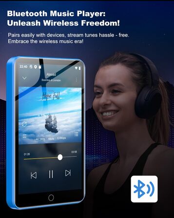 MP3 плеєр 80GB з Bluetooth та WiFi, 4.0