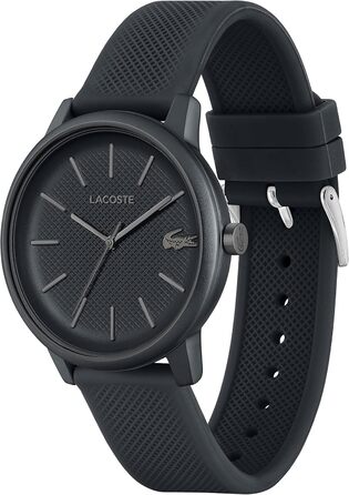 Годинник чоловічий Lacoste 12.12 Move Analog Quartz з силіконовим браслетом сірий
