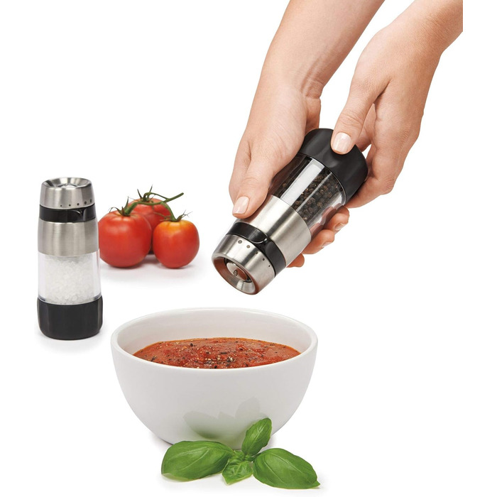 Перцемолка OXO Good Grips Elegante з нержавіючої сталі, чорна