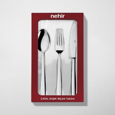 Нержавіюча сталева стололова посуд - набір 24 шт для 6 осіб. Елегантний набір для щоденного використання та особливих випадків. Стійкий до іржі.