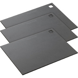 Rosenstein & Söhne Cutting Board Wood: 3-Piece Wood Fiber Cutting Boards, Dishwasher Safe, 37 x 27.5 cm (Cheese Cutting Boards, Large Kitchen Board)…