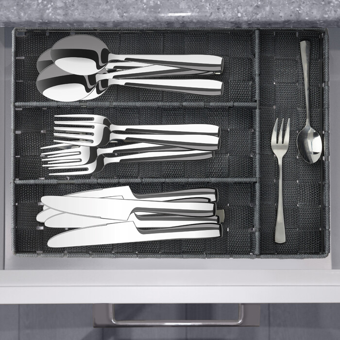 Relaxdays Cutlery Box with 4 Compartments