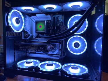 Корпус ПК Tower ATX C3T500 ARGB від PCCOOLER: 6 вентиляторів ARGB, підтримка RTX 40, скляна панель, безрамна конструкція (білий)