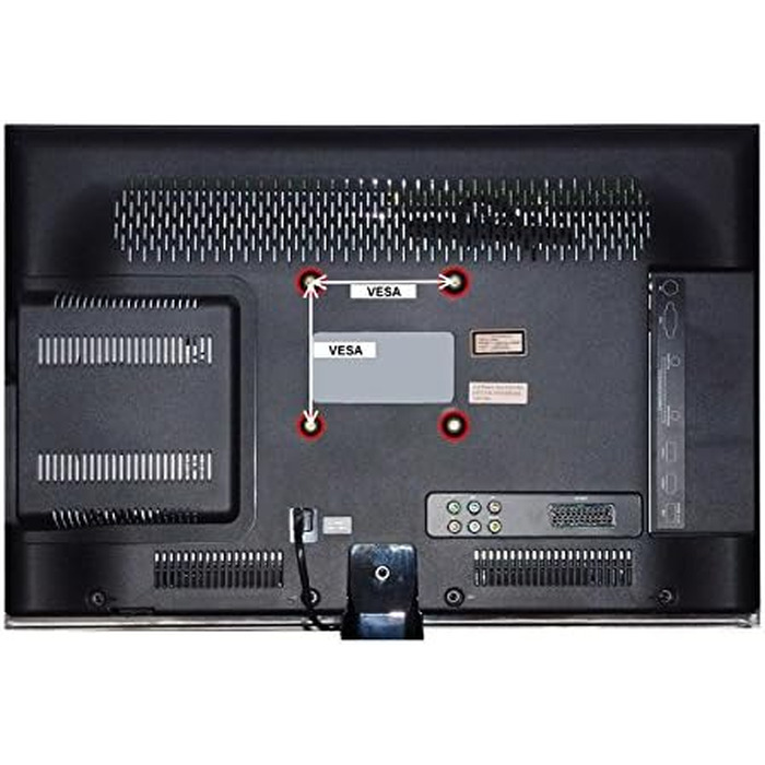 Настінний кронштейн для телевізора Maclean MC-667N, універсальний для OLED, QLED, LED, LCD, Plasma (13-42 дюйми), до 25 кг, VESA 50x50-200x200 мм, з нахилом, відстань від стіни 53 мм