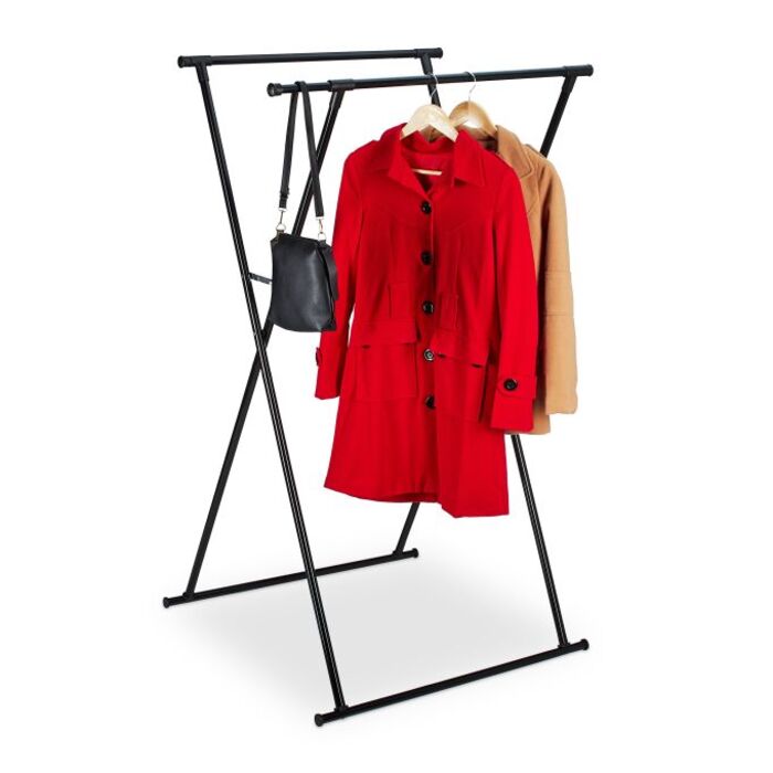 Relaxdays Extendable Clothes Rail, Metal