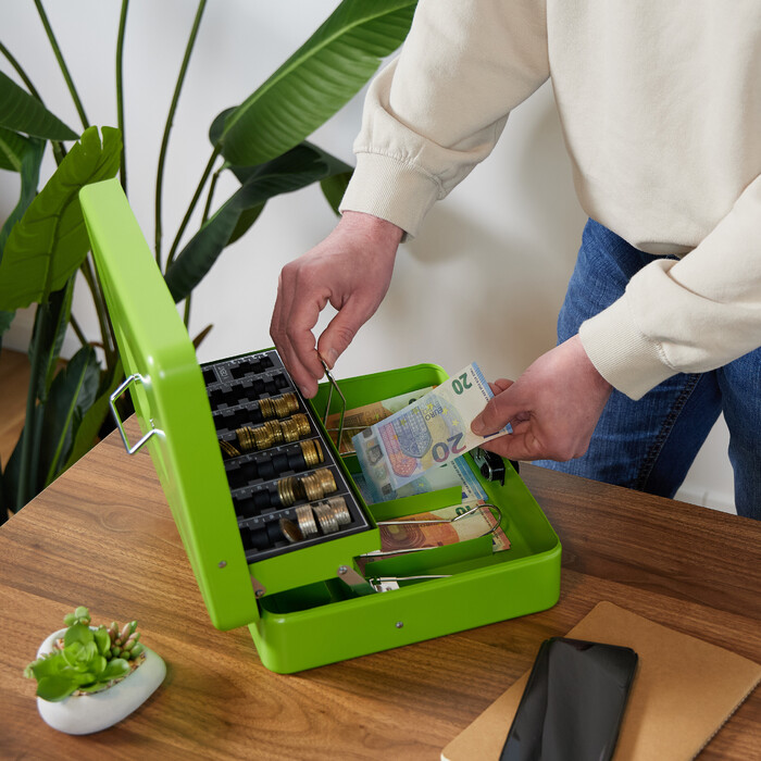 Relaxdays Cash Box Комбінація номерів Євро