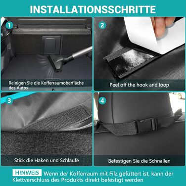 Захист для багажника автомобіля для собак з боковими та захистом краю завантаження, універсальний 185x102 см, 600D, водонепроникний, стійкий до подряпин, килимок для багажника для собак, покривало для автомобіля, SUV, Van (Блакитний)