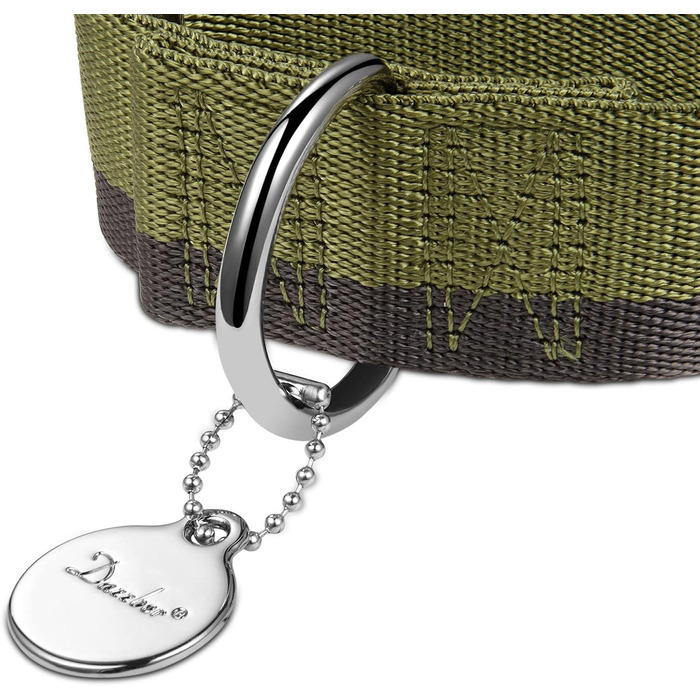 Нашийник для собак середніх та великих порід, 4 см, міцний, регульований, двоколірний (чорний & сірий, військово-зелений & сірий)