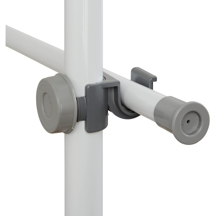 WENKO Telescopic Wardrobe System Hercules Basic (White, Single)
