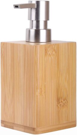 Дозатор для мила | Широкий вибір стильних дозаторів для мила | Сучасний дизайн | Чудовий акцент для будь-якої ванної кімнати (бамбук)