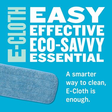 E-Cloth Deep Clean Mop Head, microfiber replacement for floor cleaning, ideal for hardwood, laminate, tile, and stone floors, washable and reusable, 4 pack