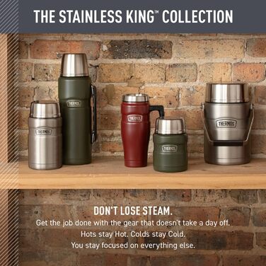 Термос THERMOS Stainless King, 680 мл, вакуумна ізоляція, колір Midnight Blue