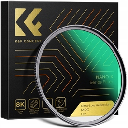 Ультрафіолетовий фільтр K&F Concept UV Ultra Low Reflection 8k MRC Nano X Slim 58мм
