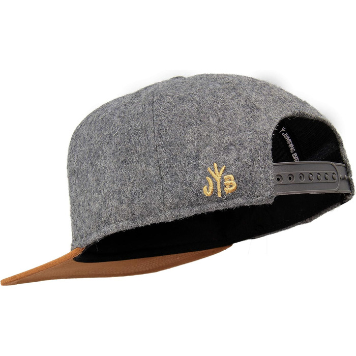 Кепка бейсболка Jumping Bird • Фільц, унісекс, регульована • Темно-сіра