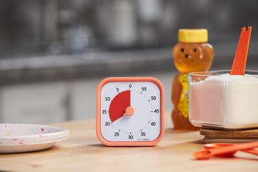 Візуальний таймер Time Timer Home MOD на 60 хвилин для дітей та дорослих, безшумний, для навчання, домашнього використання, офісу та зустрічей, модель TTM9-HDO-W