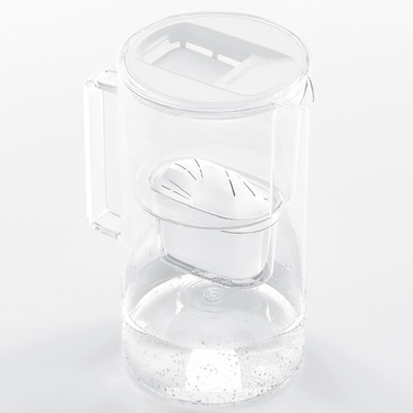 Скляний фільтр-кувшин Wessper D2 BOROSILICATE 3л, білий + фільтр