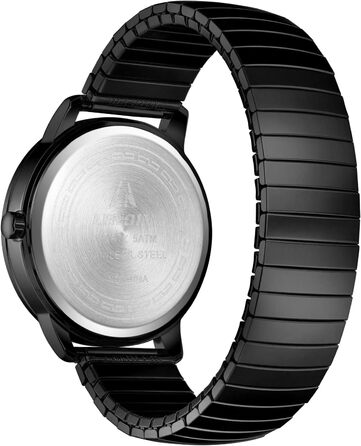 Чоловічий годинник: аналоговий кварцовий годинник з датою, водонепроникний, 38 мм, чорний. Стильний годинник для бізнесу та повсякденного носіння