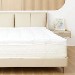 Sweetnight 3D Ultra Soft Mattress Topper Microfibre Polyester Durable Breathable Mattress Pad Mattress Topper Super Soft Fluffy Mattress Cover 120 x 190 x 6 cm White