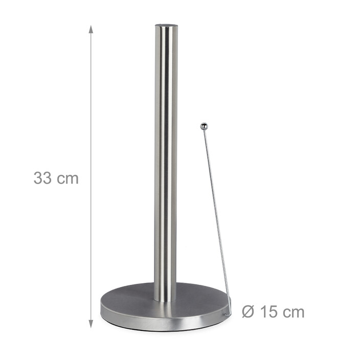 Relaxdays Stainless Steel Standing Kitchen Towel Holder