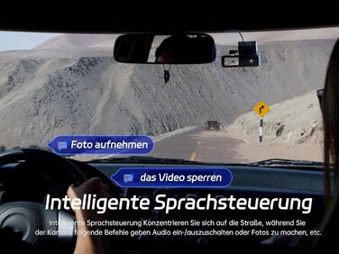 Відеореєстратор Pelsee P1 Duo 4K з двома камерами (передня та задня), Wi-Fi 5G, 64GB, IPS дисплей 1.5