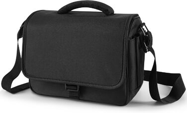 Водонепроникна сумка для камери SLR з дощовиком, ударостійка фотосумка з підкладкою, для щоденного використання (чорна)