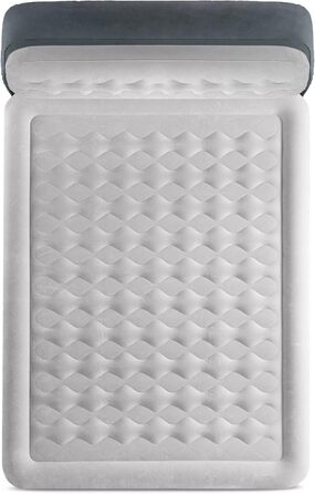 Надувний матрац Intex DuraBeam UltraPlush з підголівником, 220V, Queen, Fiber-Tech