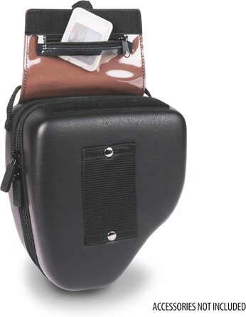 Чохол для DSLR камери USA Gear з жорстким корпусом, захистом Eva, швидким доступом, м'яким інтер'єром та гумовим руків'ям (колір коричневий, веганська шкіра)